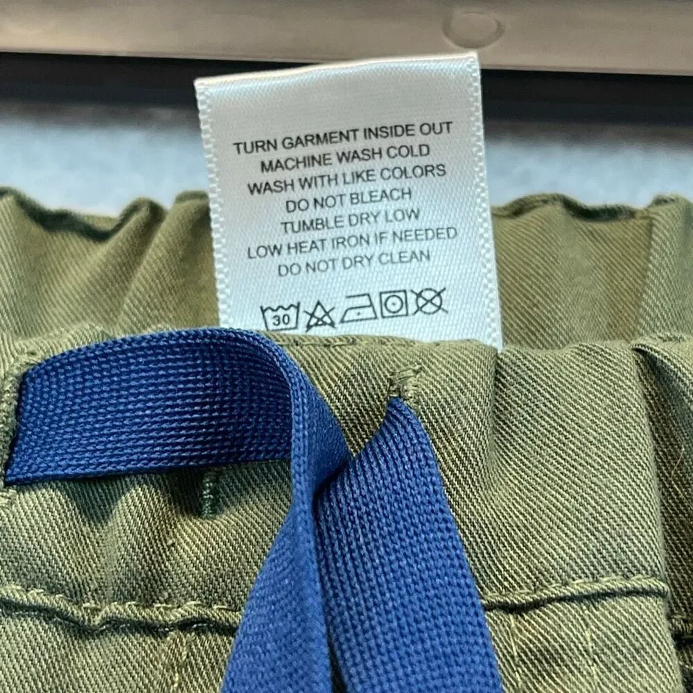 Men's Olive Green Drawstring Pants